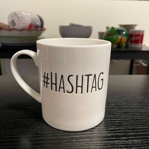 White Hashtag Mug